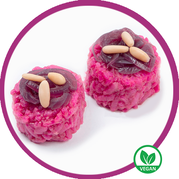 Barbabietola e cipolla caramellata